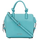 Calvin Klein Tinley Sac à bandoulière avec Fermeture Éclair Femme, Turquoise/Blanc/Noir, Taille Unique