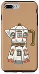 iPhone 7 Plus/8 Plus Coffee House in a Stovetop Espresso Maker, Cute Illustration Case