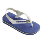 Havaianas Unisex Baby Brasil Logo Ii Flip-Flop, Marine Blue, 4 UK Child