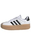 adidas Mixte Enfant VL Court Bold Lifestyle Chaussures Junior Basket, FTWR White Core Black Wonder Beige, 4.5 UK Child