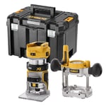 DEWALT MACHINES Affleureuse et défonceuse 8mm 18V DCW604NT-XJ Brushless avec coffret