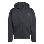 adidas Hettegenser Z.N.E. Full Zip - Sort, størrelse X-Large