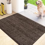 FCSDETAIL Dirt Trapper Indoor Door Mat 50 x 80 cm, Machine Washable Entrance Rug, Dog Doormat, Non-slip Inside Floor Mat for Entryway, Muddy Shoes & Paws