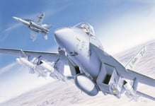 Italeri F/A - 18E Super Hornet, Monteringssats, 1:72, F/A - 18E Super Hornet, Militärflygplan, Luftfarkostmodell, 250 Mm