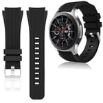 Silikonarmband till Samsung Galaxy Watch 46mm Armband YY Black Svart