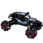 Lecez Four-wheel Drive Remote Control Off-road Vehicle, Children's Toy 2.4ghz Climbing Car Alloy High-speed Drift Racing Stunt Twist Car, Black, Red, Blue, White (Color : White)