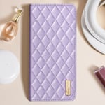 Avizar Folio case for Poco F6 Pro Quilted leather effect, Lavender