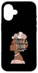 Coque pour iPhone 16 Black History Livre éducatif Melanin Queen Afro Women