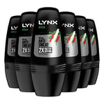 LYNX Africa 48-hour protection against odour and wetness Anti-perspirant Roll On deodorant with an iconic scent 6 x 50 ml