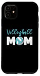 Coque pour iPhone 11 Maman de volley-ball pour femme - Pour la fête des mères - Pour les amateurs de sport