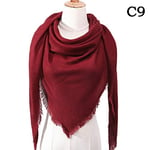 YYHAOGE Femmes Écharpe Mode Écharpes À Carreaux Dame Hiver Châles Et Enveloppes Bandana Femme Tricoté Foulard Triangle Cou Écharpes   T56