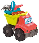 Jouets Ecoiffier - 4490 - Camion Benne Jardin Garni - Jeu de Plein air - Dès 18 Mois - Fabriqué en France