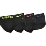 Nike 9P Dri-Fit Essential Micro Hip Brief Multi-colour-2 bomull Small Herre