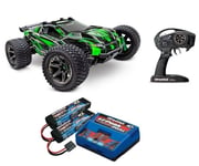 Traxxas 67097-4 Rustler 4x4 Vxl Ultimate 1/10 Rtr Tqi Tsm + TRX-3S Setgrün