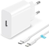 20w Chargeur Rapide Iphone Avec Câble Lightning 2m,Chargeur Usb C Rapide Prise Chargeur Iphone Rapide Adaptateur Secteur Usb C Chargeur Type C Pour Apple Iphone 14 Pro Max/14 Plus/13 Mini/12(Q1151)