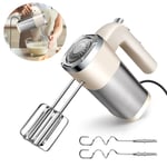 Hand Electric Mixer Food Kitchen Mixer for Baking 5 Speeds + Turbo & Attachments