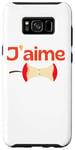 Coque pour Galaxy S8+ J'aime La Pomme - Passion Pomme Rouge