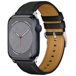 Bracelet en Cuir pour Apple Watch 8 41mm, Compatible avec iwatch Bracelet 41mm 40mm 38mm, Cuir Replacement Bracelet pour Séries 9 8 7 6 SE 5 4 3 2 1, Réglable Bracelet pour Homme femme