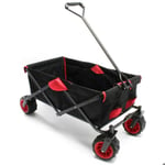 Chariot de transport pliant charette a main chariot de jardin 110 x 50 x 121 cm plage pliant