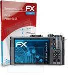 atFoliX 3x Protecteur d'écran pour Ricoh Pentax Q-S1 clair