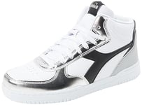 Diadora Femme Raptor Mid Odissea WN Chaussure de Gymnastique, White Silver, 42 EU