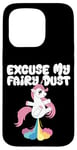 Coque pour iPhone 15 Pro Excuse My Fairy Dust Funny Unicorn Rainbow Peter