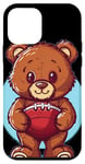 Coque pour iPhone 12 mini Joli costume d'ours en peluche de football