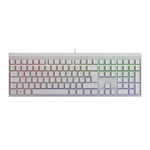 CHERRY MX 2.0S, Mechanical Gaming Keyboard with RGB Illumination, German Layout (QWERTZ), Wired, Designed in Germany, MX2A RED Switches, White