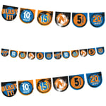 NERF Banner Bunting Kids Boys Birthday Party Room Decoration Nerf Target Banner