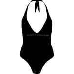 Tommy Hilfiger Halter One Piece Swimsuit Svart Large Dame