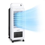 Rafraîchisseur d'air - Klarstein - Ventilateur humidificateur d'air - 5,5l - climatiseur mobile sans evacuation - silencieux - Blanc