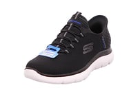 Skechers Homme Summits High Range Baskets, Black Mesh/Trim, 46 EU