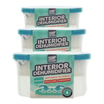 Damp Catcher Interior Dehumidifier Moisture Mould Remover Unscented 180g x3