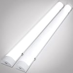 Gimisgu 2x Neon LED 120CM 36W 3060lm Connectable Tube LED, Blanc Neutre 4000K Reglette LED IP65 Imperméable Luminaire Plafonnier pour Garage Atelier Bureau Chambre Salon Cuisine