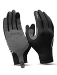 INBIKE Gants VTT Homme Femme Polaires Hiver Gants de Cyclisme Homme Chaud Élastique Gants Velo à Écran Tactile Coupe-Vent Noir Vert Randonnée Noir-XXL