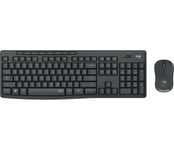 Logitech MK295 Silent - tastatur- og mussett - QWERTZ - Tsjekkisk - grafitt Inn-enhet