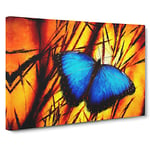 Butterfly Vol.7 Canvas Print for Living Room Bedroom Home Office Décor, Wall Art Picture Ready to Hang, 30 x 20 Inch (76 x 50 cm)