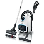 BOSCH BGB6SIL1 - aspirateur avec sac - Série 6 ProSilence - blanc - variateur de puiss à la poignée - 66 dB - ULPA - 12m - 4,5L sac