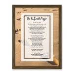 Artery8 Jesus Lord Footprints In The Sand Poem Inspirational Artwork Framed Wall Art Print 18X24 Inch