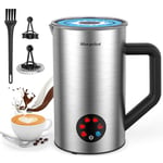 Milk Frother Electric 4 in 1 - Automatic Milk Frothers 350ml Milk Steamer and Warmer Stainless Steel Milk Heater Hot & Cold Milk Foamer for Latte Coffee Chocolate