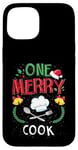 Coque pour iPhone 15 One Merry Cook Cooking Chef Ugly Christmas Pull