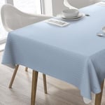 Home Direct Nappe Toile cirée PVC Rectangulaire 140 x 200 cm Bleu Gris