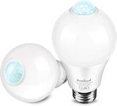 Ampoule Détecteur De Mouvement, Ampoule LED E27 12W Blanc Chaud 3000K Avec Capte