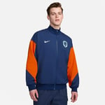 Nederland Treningsjakke Dri-fit Strike Anthem - Navy/oransje/hvit - Nike, størrelse Large