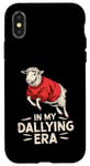 Coque pour iPhone X/XS In My Dilly Dallying Era Motif mouton lent style vintage