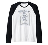 Disney Beauty And The Beast Classic Rose Glass Manche Raglan