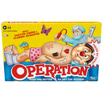 Hasbro Gaming Classic Operation Game, Electronic Board Game with Cards, Indoor Game for Kids Ages 6 and Up