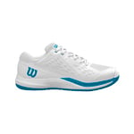 Wilson Homme Rush Pro ACE Chaussure de Tennis, White/White/Atomic Blue, 44 EU