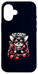 iPhone 16 Get Cozy Chihuahua Hot Cocoa Chocolate Coffee Cold Weather Case