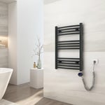 EMKE Sèche-Serviette électrique, 750 x 500 mm Anthracite 292W, Radiateur sèche-Serviettes électrique Salle de Bain avec température réglable élément Chauffant